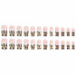 Long Coffin Press on Nails French Fake Nails Glossy Acrylic Press On Nails with Glitter Leopard Print Designs French Style Gradient Acrylic Full Cover Glue on Nails Long False Nails for Women 24PCS