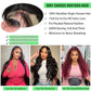 Vnrtkkn HD Lace Front Wigs Human Hair Deep Wave Wig 200 Density 13x6 Human Hair Lace Front Wigs for Women Pre Plucked Glueless Curly Wigs 26 Inch Deep Wave Lace Frontal Wigs Human Hair Natural Color
