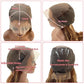 Munx Highlight Ombre Lace Front Wigs Human Hair Pre Plucked with Baby Hair 13x4 Body Wave Frontal Wigs Human Hair 180% Density 4/27 Colored Honey Blonde Human Hair Wig for Women Long 34inch