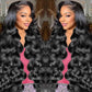 28 Inch Body Wave Lace Front Wigs Human Hair Pre Plucked 13x4 HD Transparent Lace Frontal Wigs Human Hair 180% Density Glueless Wigs Human Hair With Natural Black Hairline Baby Hair For Women