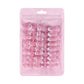 NHIXK 60Pcs White French Tip Press on Nails & Press on Toenails Set, Square Press on Nails Medium Fake Nails French False Toenails Full Cover Stick on Nails for Women Manicure Kit