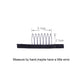 24 pcs/lot Wig Combs for Making Wig Caps 7-teeth Wig Clips Steel Teeth with Cloth Wig Combs for Hairpiece Caps Wig Accessories Tools Wig Clips for Wig (Black)