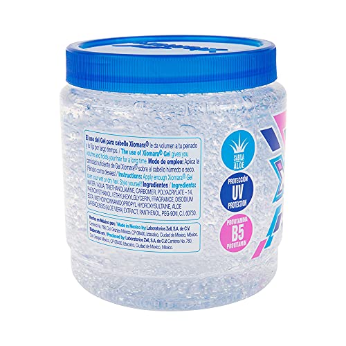 Xiomara Professional Hair Styling Gel with Aloe Vera Suitable for the Whole Family, 2 - Pack of 35 Oz Each, Jars