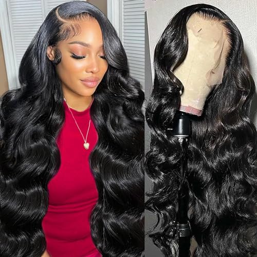 Levergreen Body Wave Lace Front Wigs Human Hair Pre Plucked Glueless 4x4 Lace Closure Wigs Human Hair Wigs For Black Women Human Hair Wig Body Wave Frontal Wigs Human Hair (Closure Wig, 22 Inch)