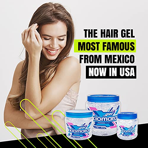 Xiomara Professional Hair Styling Gel with Aloe Vera Suitable for the Whole Family, 2 - Pack of 35 Oz Each, Jars