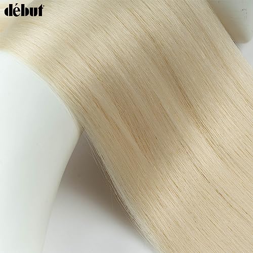 DÉBUT Long Straight Blonde Hair 6 Bundles 26 28 30 Inches High Temperature Fiber 300g for Full Head Synthetic Hair Weave 613 Color