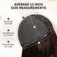 KKU 12 Inch Ombre Brown Wigs Human Hair for Women, Remy Human Hair Wigs, Human Hair Wigs with Bangs