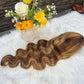Munx Highlight Ombre Lace Front Wigs Human Hair Pre Plucked with Baby Hair 13x4 Body Wave Frontal Wigs Human Hair 180% Density 4/27 Colored Honey Blonde Human Hair Wig for Women Long 34inch