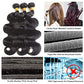 Human Hair Bundles Body Wave Bundles Human Hair 14 14 14 Inch 10A Brazilian Hair Bundles Human Hair 100% Unprocessed Virgin 3 Bundles Human Hair Weave Bundles Human Hair Extensions Natural Color