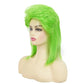 Swiking Lime Green Mullet Wigs for Women 80s Hair Natural Layered Shoulder Length Straight Rocker Cosplay Costume Wigs