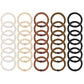 Hair Ties for Women Girls, Funtopia 30 Pcs Elastics Hair Bands Ponytail Holders for Thick Hair, No Damage No Crease Hair Elastics (Black/Brown/White/Beige/Coffee)