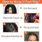 Amella Hair U Part Wig Human Hair Straight Bob Wigs For Black Women 10inch Brazilian Remy Hair Short Bob Human Hair Wigs Clip in U Part Wig Human Hair Extensions Natural Black Color