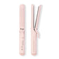 L'ANGE HAIR Le Duo Grande 360° Airflow Styler | 2-in-1 Curling Wand & Titanium Flat Iron Professional Hair Straightener and Curler with Cooling Air Vents to Lock in Style | Adjustable Temp (Blush)