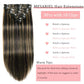 Clip in Hair Extensions Real Human Hair, Remy Human Hair Clip in Extensions Double Weft Seamless Clip ins Hair Extension for Women Balayage Natural Black Mixed Chestnut Brown 16 Inch 2.8oz/80g