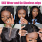 28 Inch Wear and Go Glueless Wigs Human Hair Pre Plucked Pre Cut for Beginners 5x5 HD Lace Closure Wigs Human Hair 180% Density Body Wave Lace Front Wigs No Glue Pre Cut 3 Seconds to Wear Glueless Wig