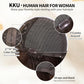 KKU 12 Inch Ombre Brown Wigs Human Hair for Women, Remy Human Hair Wigs, Human Hair Wigs with Bangs