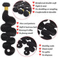 Human Hair Bundles Body Wave Bundles Human Hair 14 14 14 Inch 10A Brazilian Hair Bundles Human Hair 100% Unprocessed Virgin 3 Bundles Human Hair Weave Bundles Human Hair Extensions Natural Color