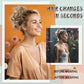 2Pcs Messy Hair Bun Hair Piece Scrunchy Hair Bun Pieces Extension Curly Wavy Rubber Band Elastic Scrunchie Ponytail Hair Accessories (Silver gray)