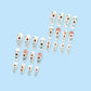 Spring Flower Press on Nails Long Coffin Fake Nails with Daisy Designs Spring Summer Glue on Nails Glossy Flower Acrylic Nails Full Cover False Nails with Glue Reusable Stick on Nails for Women 24PCS