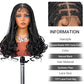 SUPERNOVA Knotless Braided Wigs With Curly End Synthetic Hair 13x7 Lace Front Box Braids Wig For Black Women Half Back Double Lace Square Braided Wig With Baby Hair 18 Inch