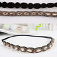 Teenitor 5pcs Hairbands for Women, 5 Rhinestone Beaded Headbands, Head Bands for Women's Hair Fashionable Handmade Crystal Beaded Elastic hairbands, 20-26.8"(51-68cm), 1 Count (Pack of 5), HAIRBAND
