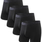 BAMBOO COOL Mens Underwear Ultra Soft & Breathable Boxer Briefs Moisture Wicking Tagless 3D Pouch 4 Pack
