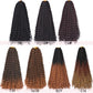 Curly Braiding Hair #1B Natural Black 2PCS 24Inch Ocean Wave Crochet Hair for Black Women Curly Crochet Hair for Boho Braids(24inch,2pack)