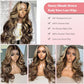 Munx Highlight Ombre Lace Front Wigs Human Hair Pre Plucked with Baby Hair 13x4 Body Wave Frontal Wigs Human Hair 180% Density 4/27 Colored Honey Blonde Human Hair Wig for Women Long 34inch