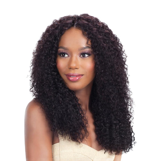 MODEL MODEL NUDE Fresh Human Hair Wet&Wavy Weave BOHEMIAN CURL 7PCS (14"16"18") (Natural)