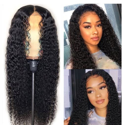 Long Curly Black Wig Hd Lace Front Wigs Human Hair,Body Wave Wig Human Hair Natural Wig Lace Closure Wig