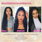 Passion Twist Hair 18 Inch 8 Packs Water Wave Crochet Hair For Black Women Passion Twists Braiding Hair Long Bohemian Spring Twist Hair Crochet Braids Synthetic Hair Extension (18inch, 1B)