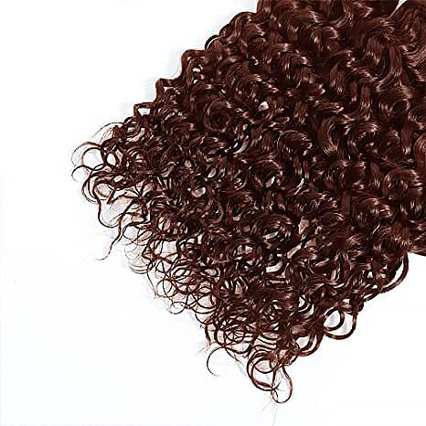 Color #4 Bundles Chocolate Brown Water Wave Human Hair Bundles 20 22 24 Inch Peruvian Color #4 Wet and Wavy Bundles Human Hair Dark Brown Bundles Hair Weave