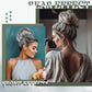 2Pcs Messy Hair Bun Hair Piece Scrunchy Hair Bun Pieces Extension Curly Wavy Rubber Band Elastic Scrunchie Ponytail Hair Accessories (Silver gray)