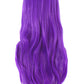 MapofBeauty 28 Inch Long Curly Hair Costume Cosplay Wig, Bright Purple
