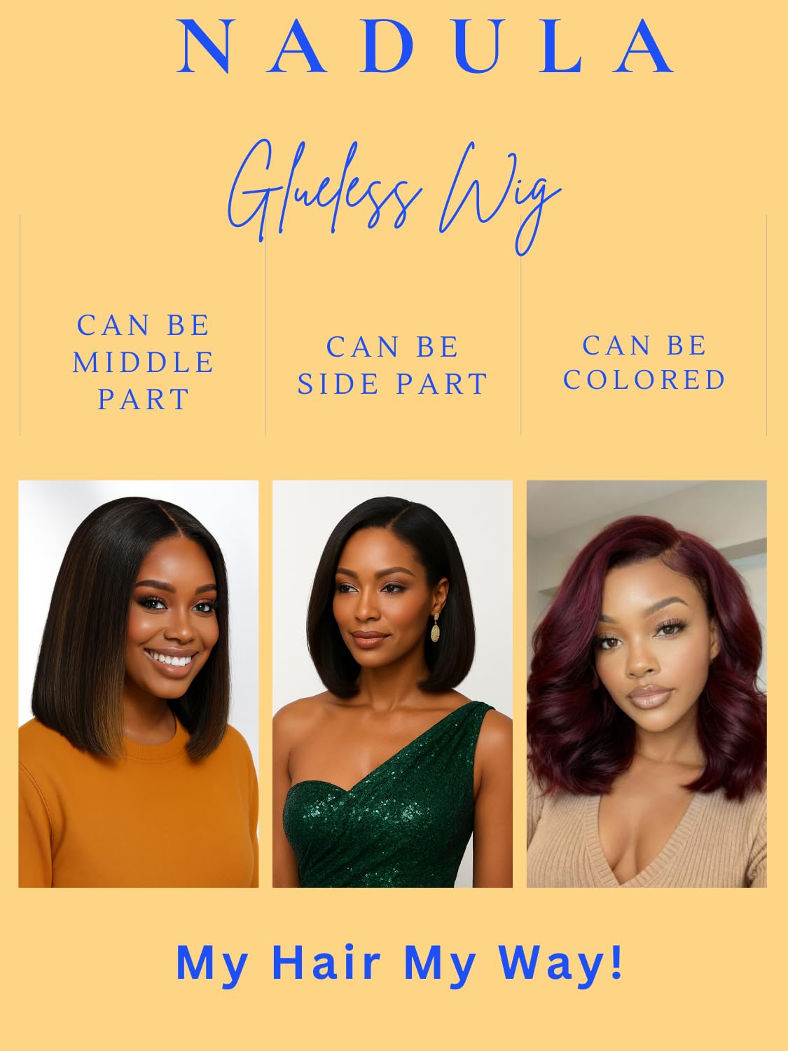 Nadula Balayage Ombre Brown Yaki Straight Bob Drawstring Wig Human Hair Pre Plucked,Pre Cut Glueless 7x5 HD Bye Bye Knots Ready to Wear Short Yaki Bob Wig with Chestnut Brown Highlight 14inch