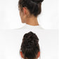 Rose bud Messy Bun Hair Pieces For Women Hair Bun Extension Updo Curly Messy Bun Scrunchie Dark Brown