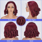 FASCARA 99J Burgundy Body Wave Wig Human Hair 13x4 HD Transparent Lace Front Human Hair Wig with Baby Hair for Women 180% Density Glueless Wigs Human Hair Pre Plucked 16 Inch