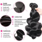 MDL 12A Human Hair Bundles 18 Inch Body Wave Bundles Human Hair 100% Unprocessed Brazilian Virgin Weave Bundles 1 Bundle Real Natural Black Wavy for Women Natural Color