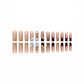 RTKHFZE Xl Press on Nails Long Square Fake Nails French Tip Glue on Nail with Designs Nails Charm and Rhinestones False Acrylic Nails Full Cover Stick on Nail for Women Nail Decorations