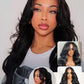 Sunber 13x4 Pre-Everything Wig With Loose Wave Face-Framing Layers And Side-Swept Bangs With Drawstring 180% Density 18Inch