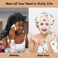 2pcs Long Satin Bonnets with Tie Band, Large Braid Bonnet Silky Hair Cap for Locs Women Sleeping, I