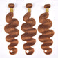 Brown Human Hair Bundle Color 30 Brown Body Wave Human Hair Bundles Real Unprocessed Human Hair 3 Bundles For Women Light Brown Body Wave Bundles Wet and Wavy Weave Bundles 8 10 12 inch