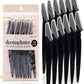 Kitsch Dermaplaning Tool - Face Razors for Women and Men, Eyebrow Trimmer & Face Shaver for Women, Facial Hair Removal for Women and Men, Dermaplane Razor for Women Face, 12 pc (Black)