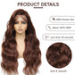 Chocolate Brown Lace Front Wig 200% Density Body Wave Lace Front Wigs Human Hair Pre Plucked Brown Wig Human Hair 13x4 HD Lace Frontal Wig 4# Colored Brown Human Hair Wig 24 Inch
