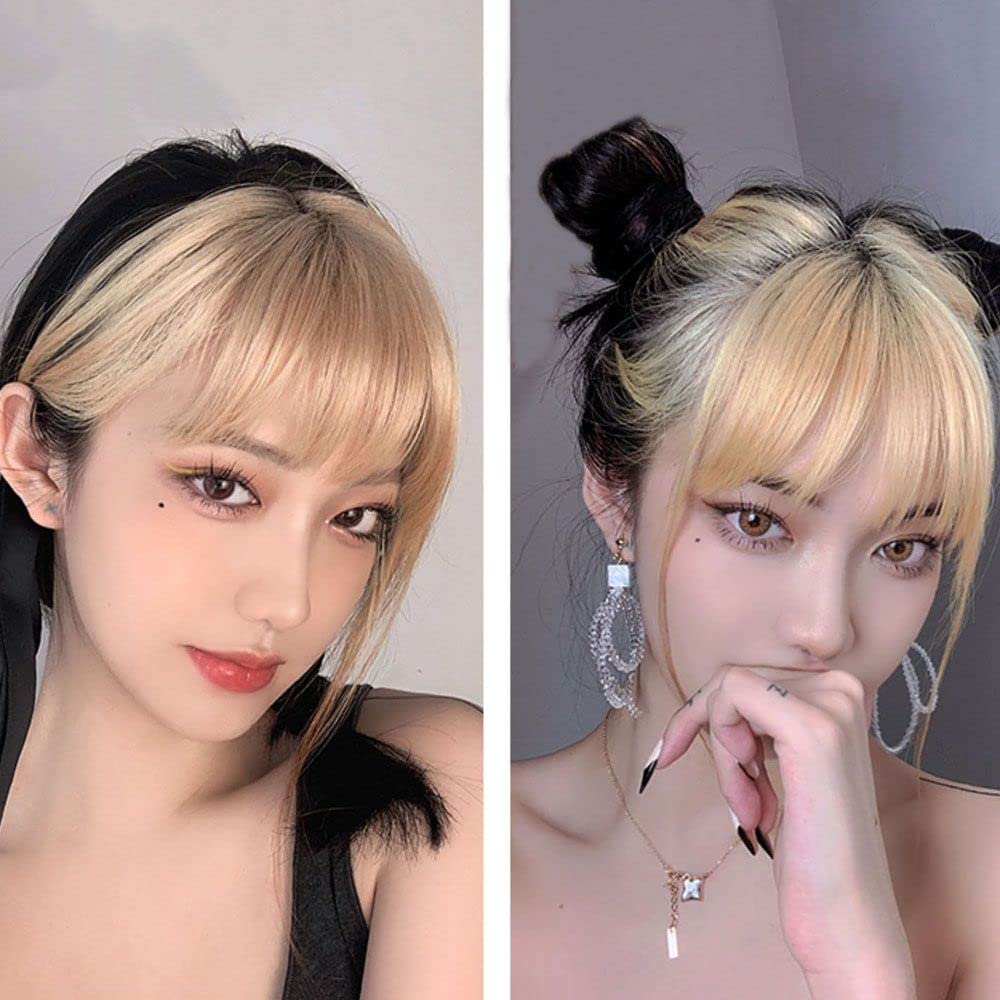 Bangs, Invisible Bangs, Natural Fiber Bangs, Full Cover Hairpiece, Linen Fake Bangs, 3D Air Bangs, Clip in Top Hair Bangs
