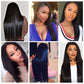 sdamey Straight 360 HD Lace Front Wigs Human Hair 180 Density Brazilian Frontal Wigs Human Hair Glueless Wigs Human Hair Pre Plucked pre Cut Wigs for Women
