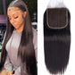 cuckoo 4X4 HD Lace Closure, HD Lace Frontal Closure Human Hair Extensions, Transparent Frontal Closure, Straight 14inch HD Closure, Brazilian Virgin Human Hair Extensions HD Lace Closure 130% Density