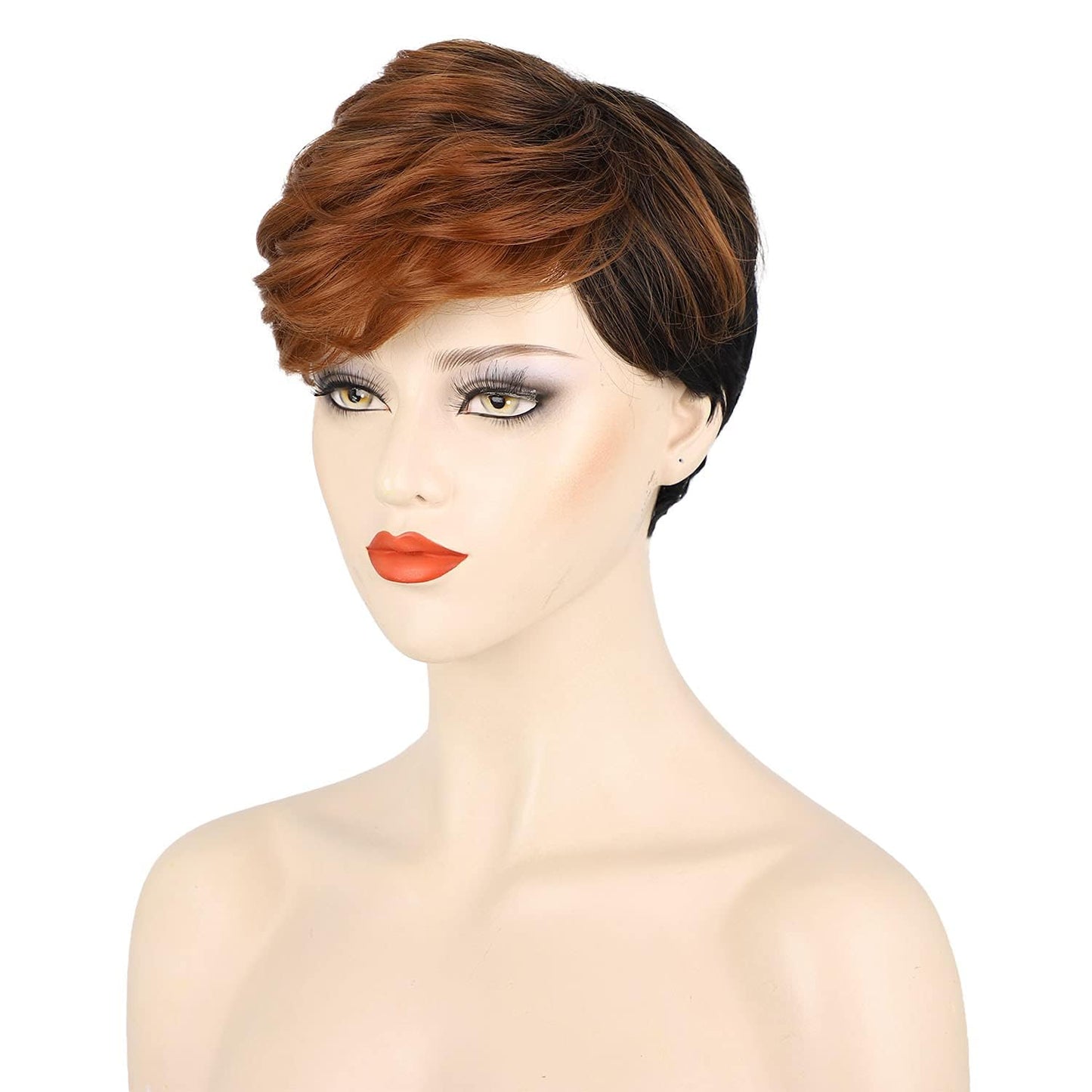 FCHW Short Ombre Hair Wigs For Black Women African American Women Wigs Synthetic Short Wigs For Black Women