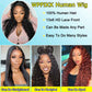 WPPIKK 13x6 Lace Front Wigs Human Hair Pre Plucked Wet and Wavy Human Hair Wigs for Black Women Deep Wave Wig 180 Density Curly Lace Frontal Wig (13x6 Lace Black Color, 30 Inch)
