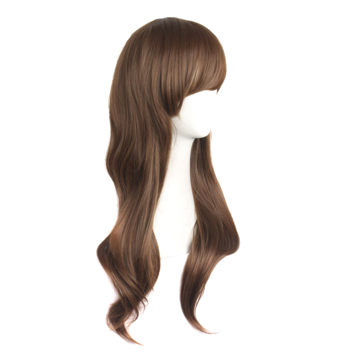 MapofBeauty 28" 70cm Long Curly Hair Ends Costume Cosplay Wig (Brown Camel)
